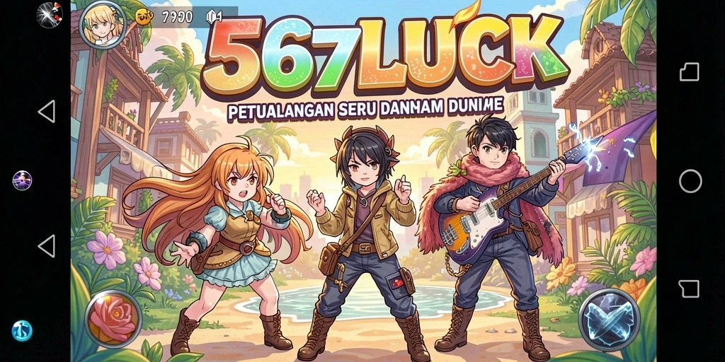 Gameplay seru dan petualangan karakter Anime dalam 567LUCK.