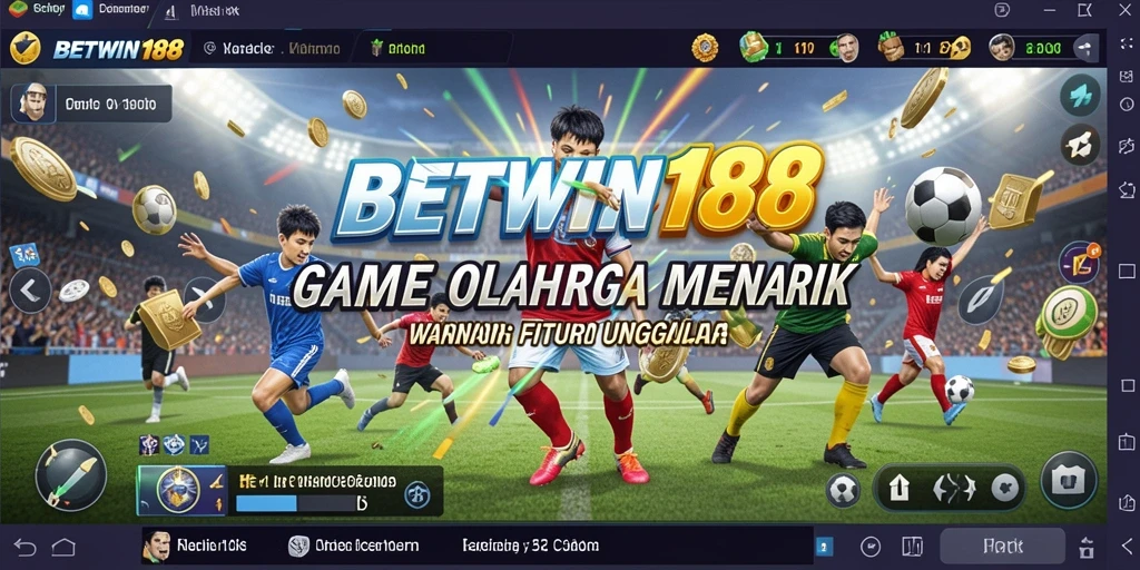 Tampilan gameplay seru dalam aplikasi BETWIN188 untuk olahraga.