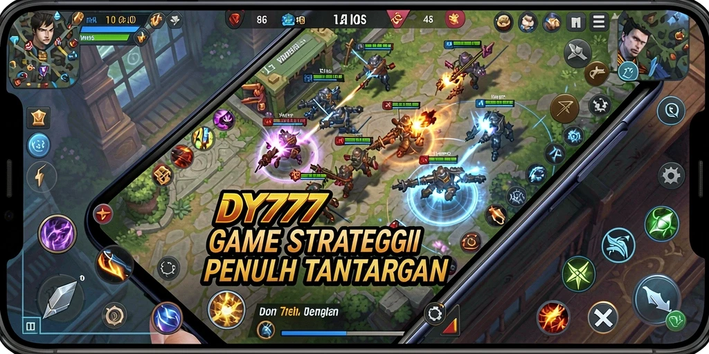 Tampilan menarik dari gameplay strategi DY777 saat pertempuran berlangsung.