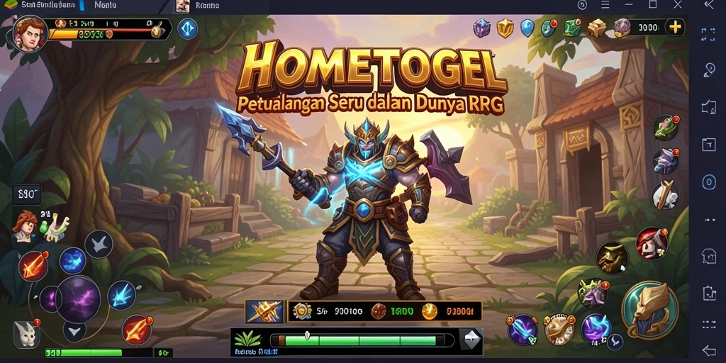 Tampilan gameplay HOMETOGEL yang seru dan mendebarkan.