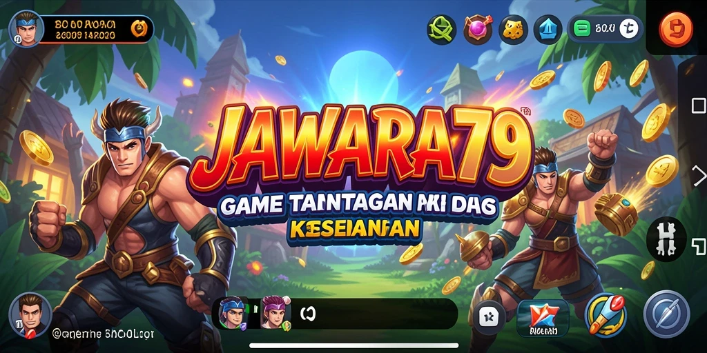 Tampilan gameplay JAWARA79 yang penuh warna dan menantang.