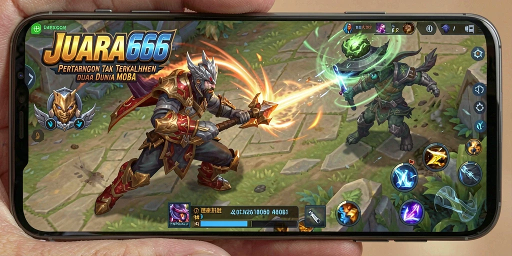 Tampilan gameplay seru dan kompetitif dalam JUARA666.