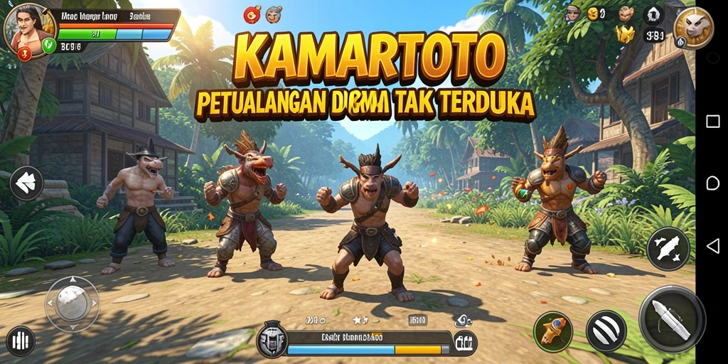 Tangkapan layar KAMARTOTO menampilkan karakter dalam aksi di petualangan mendebarkan.