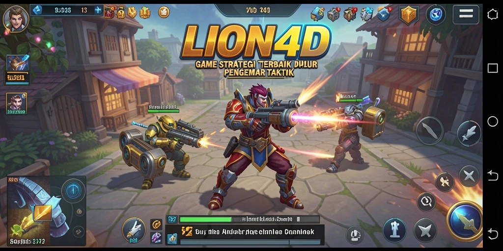 Tampilan gameplay LION4D yang menarik dan strategis.