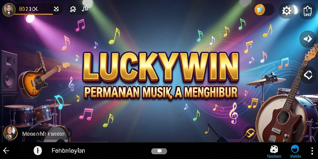 Tampilan gameplay LUCKYWIN yang penuh warna dan interaktif.