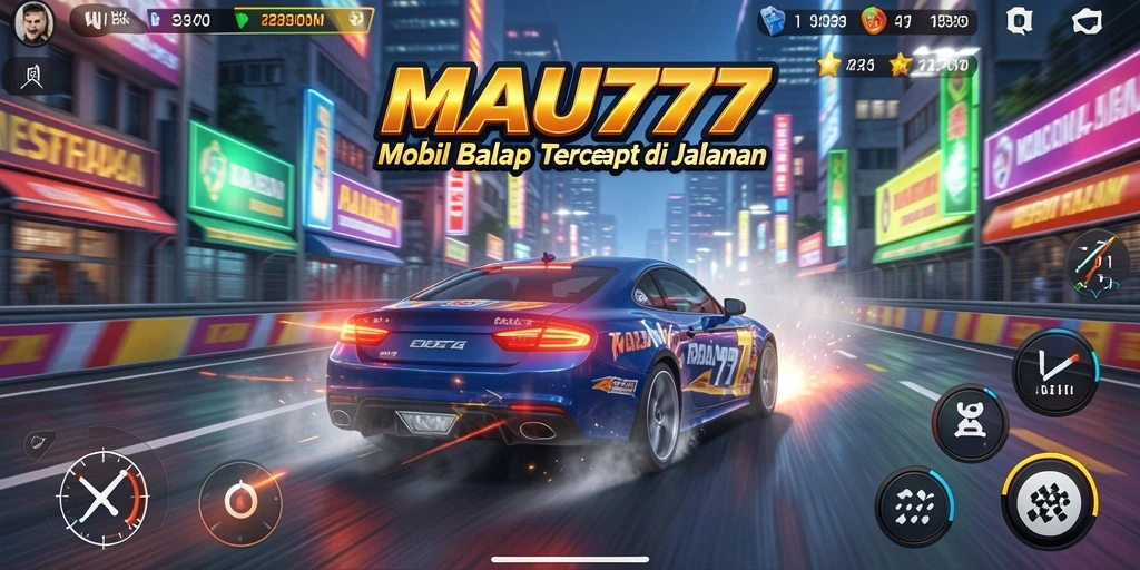 Tampilan balapan seru di MAU777 dengan grafik memukau.