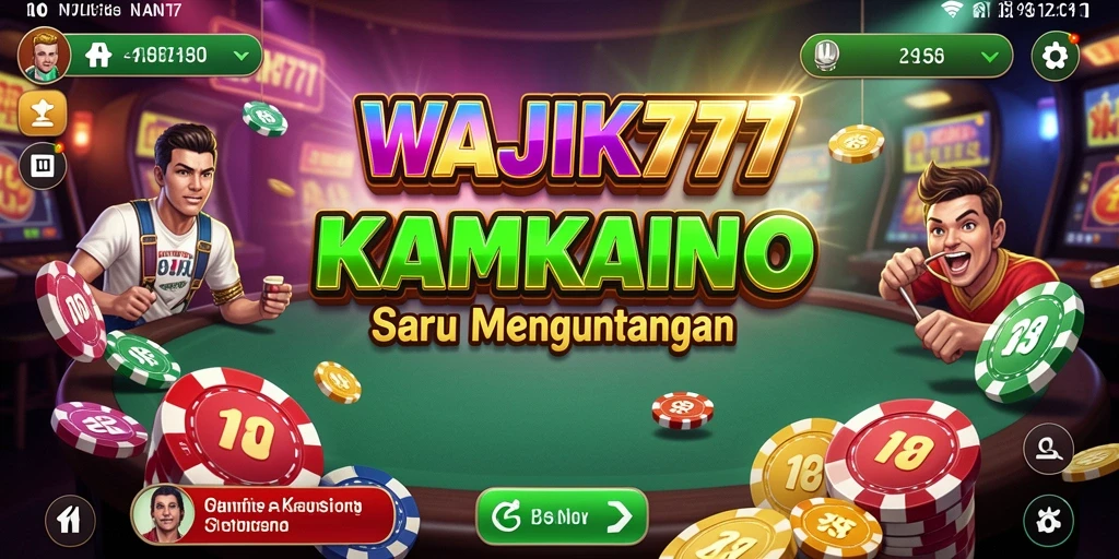Tampilan gameplay menarik WAJIK777 dengan fitur kasino yang mengesankan.