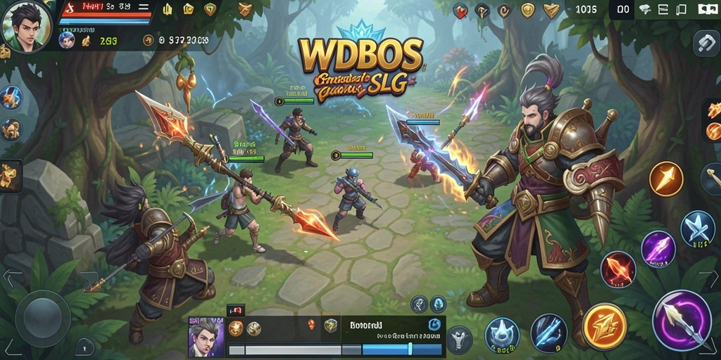Screenshot gameplay WDBOS menampilkan pertarungan intens dan strategi kreatif.