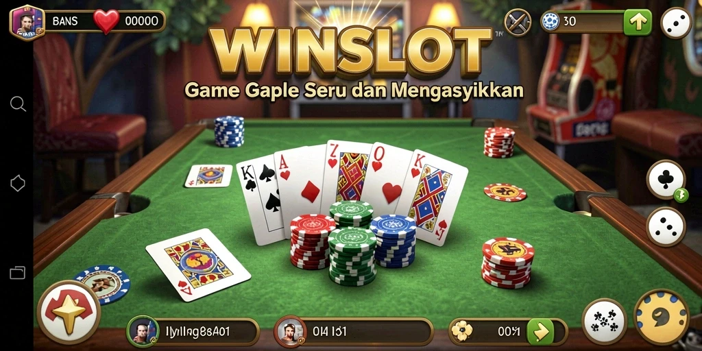 Tampilan gameplay menarik dari WINSLOT dalam permainan Gaple.